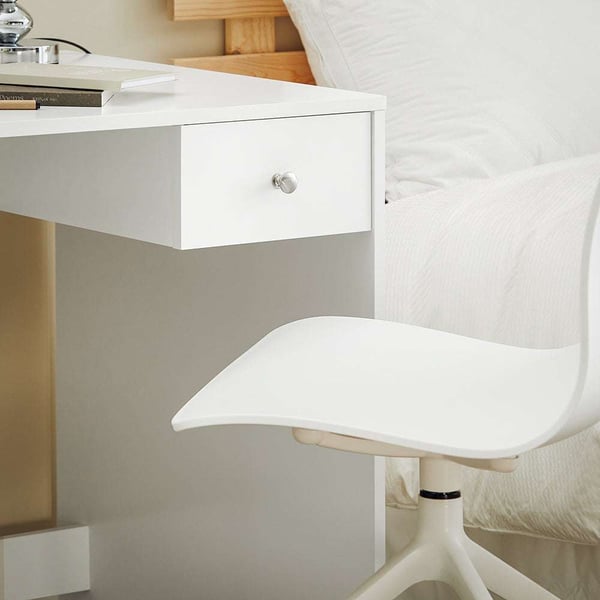 Skrivebord, FWT35-W, 101x60x76 cm, Hvid
