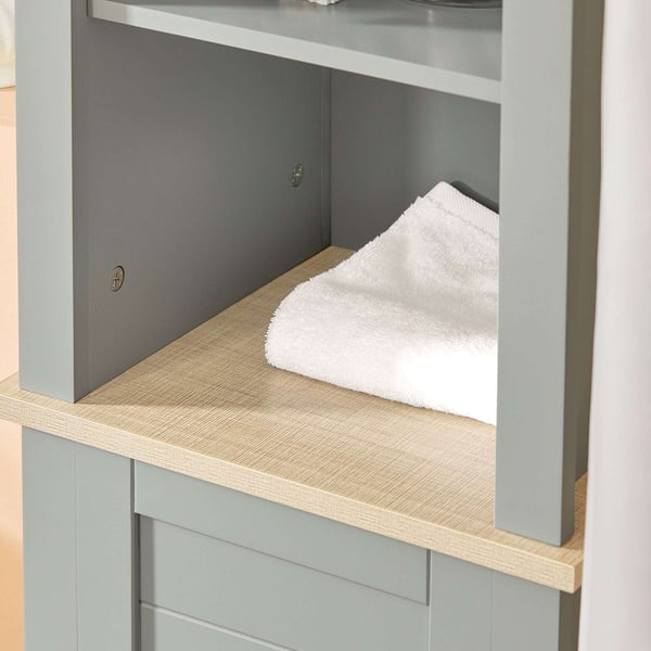 Korkea kaappi, BZR68-HG, 39x30x169 cm, Ruskea