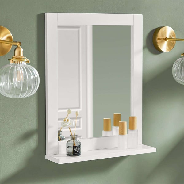 Spejlhylde, FRG129-W, 40x10x49 cm, Hvid
