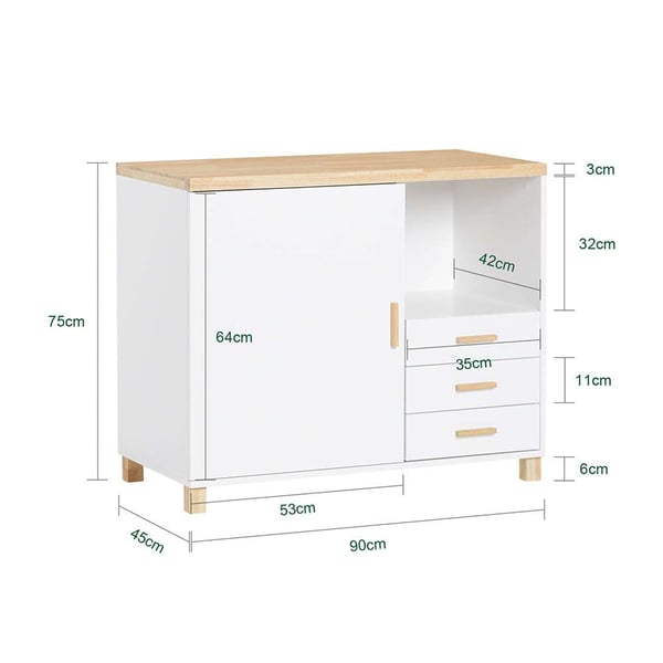 Mobil Arkivskab, ASK07-WN, 90x45x75 cm, Brun