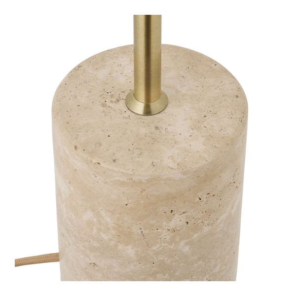 Pöytävalaisin Sheffield, beige marmori
