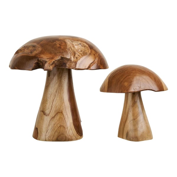 Dekorationssvampe, 25x25x35 cm, natur teak