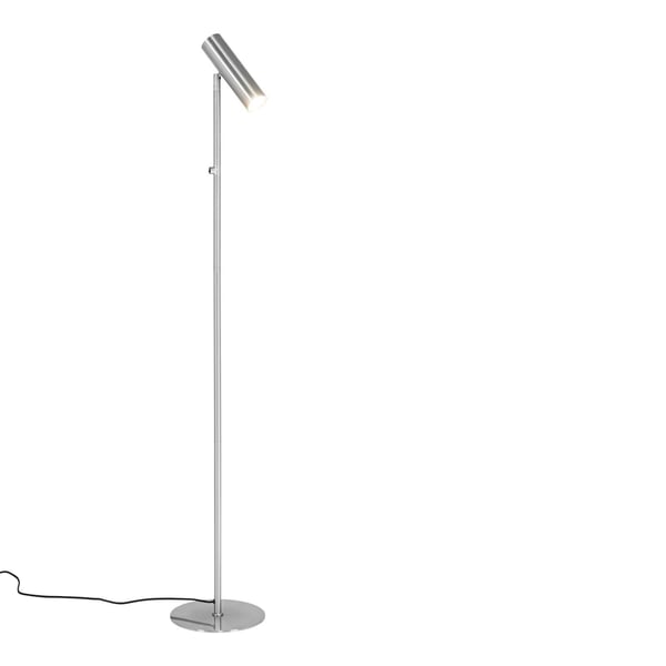 Gulvlampe, 25x25x150 cm, Sølv, Stål