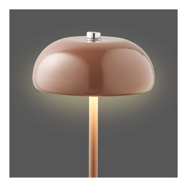 Bordlampe, 13x13x18 cm, Brun, Metal
