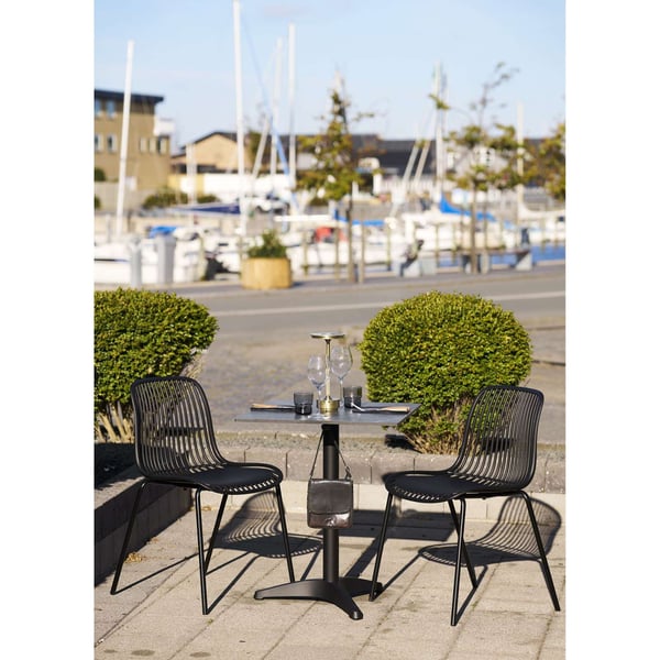 Bistro-pöytä 60x60x73 cm harmaa ruokailukaluste
