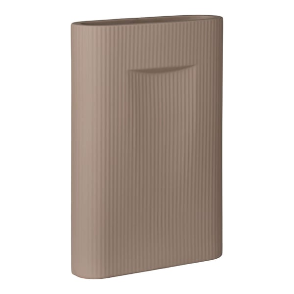 Vas, Keramisk Vas, 24x8.5x35.5 cm, Brun