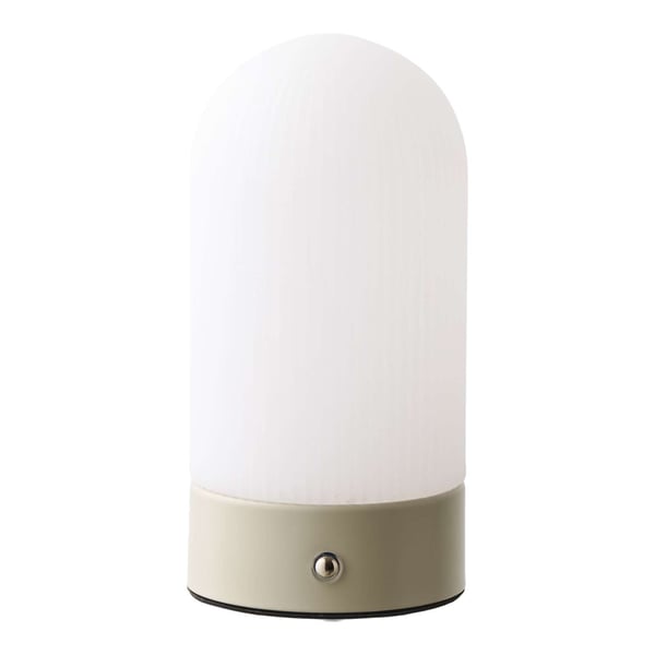 Bordlampe Ashford 9x9x18 cm Beige Hvid Metal