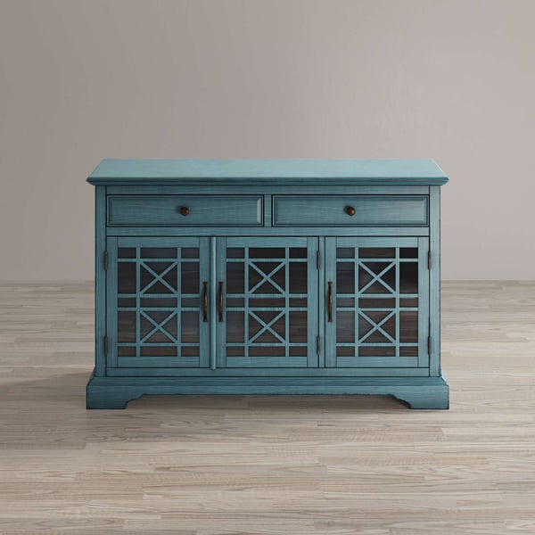 Avola kommode med skuffer, 127 x 82 x 49 cm, turkis