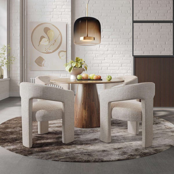 Verhoiltu Tuoli, Leith, Vaalea Beige
