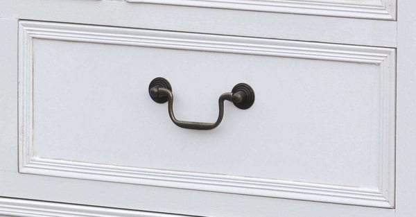 Sideboard, Rimini Hvid, Hvid, Brun