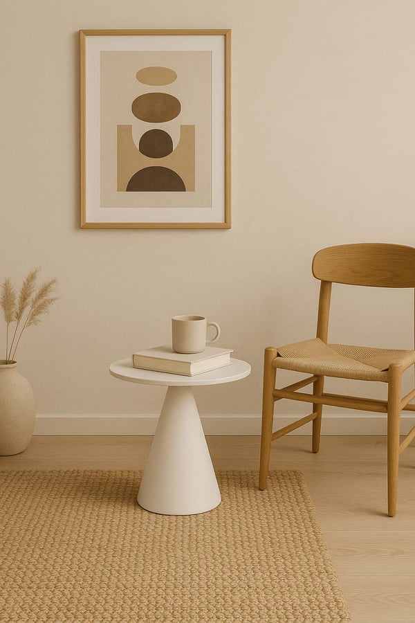 Sidebord, Florence, 40 x 44,5 x 40 cm, hvid