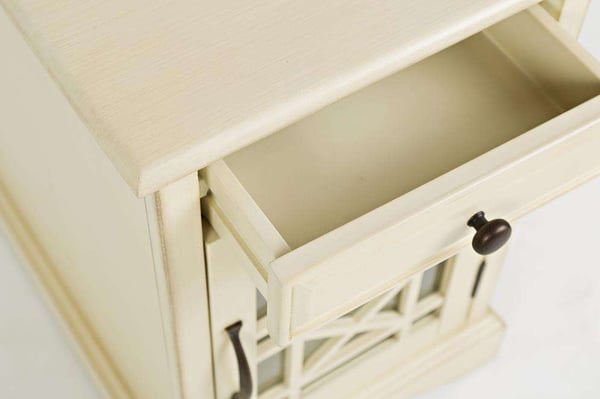 Sengebord, Avola, 30.5x49.5x39.5 cm, Creme