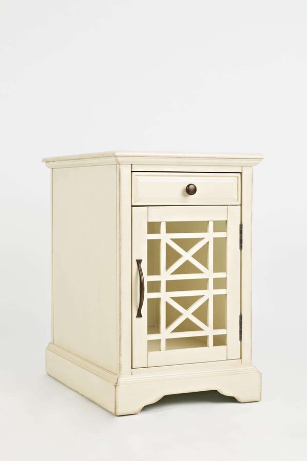 Sengebord, Avola, 30.5x49.5x39.5 cm, Creme