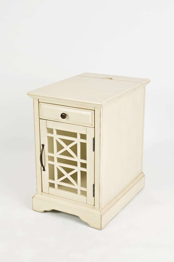 Sengebord, Avola, 30.5x49.5x39.5 cm, Creme