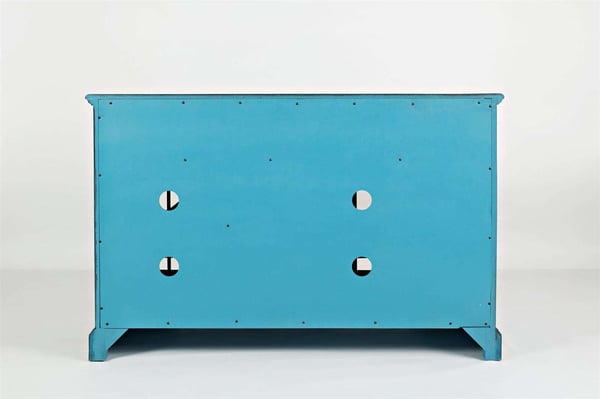 Avola kommode med skuffer, 127 x 82 x 49 cm, turkis
