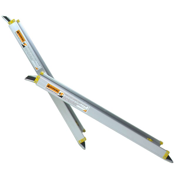 Kørestolsrampe, Justerbar, Skridsikker Teleskopisk Aluminiumsrampe-7' , Star