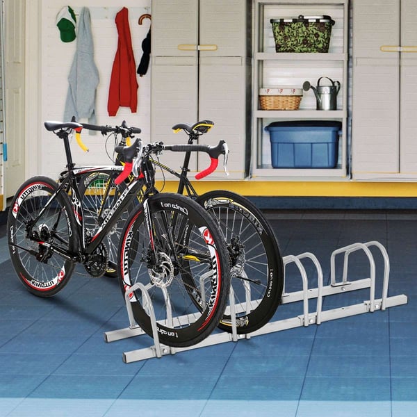 Cykelstativ, 120x32.5x26 cm, Sort/Sølv , Star