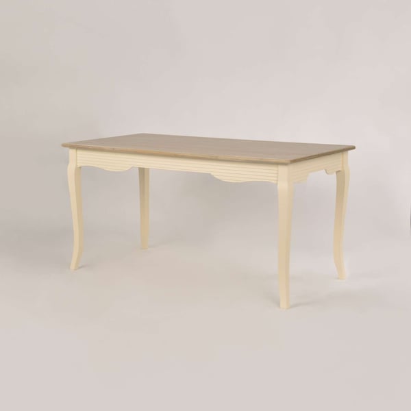 Spisebord, Pesaro, 160 cm, Creme, Lys Brun