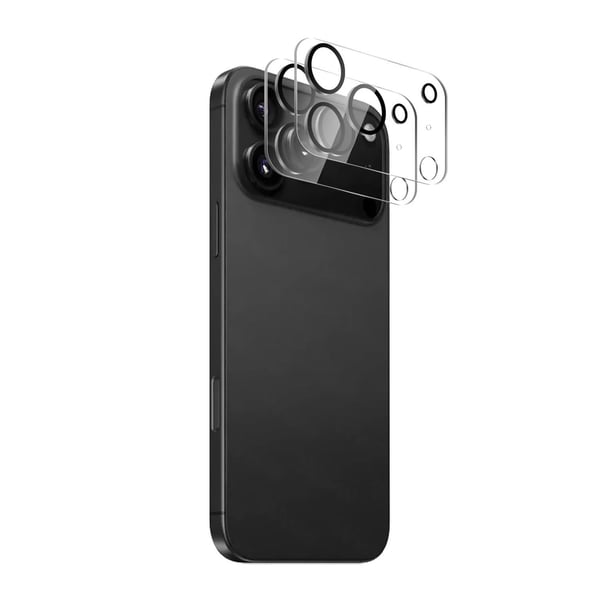 2-pak iPhone 17 PRO objektivdæksel fuld dækning hærdet glas kamerabeskytter