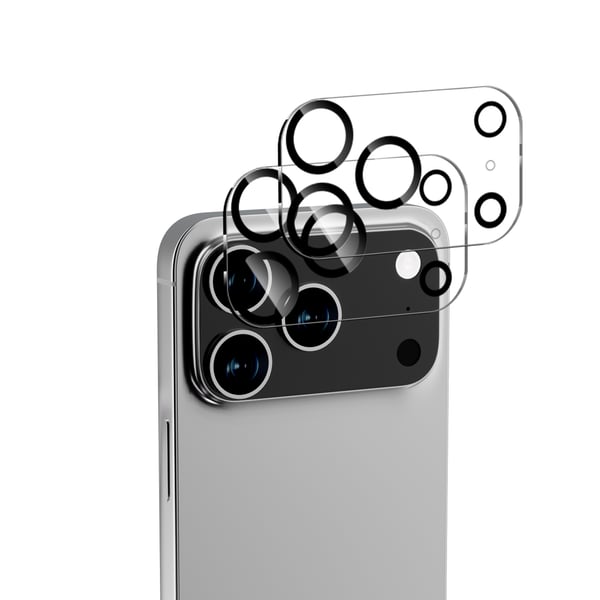 2-pak iPhone 17 PRO objektivdæksel fuld dækning hærdet glas kamerabeskytter