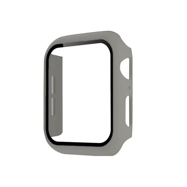 Stötdämpande Skal + Härdat Glas 2in1 till Apple Watch 40mm - Grå