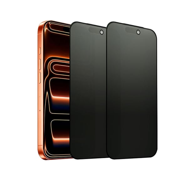 2-Pack iPhone 17 Pro Max Skärmskydd Privacy i Premium Härdat Glas