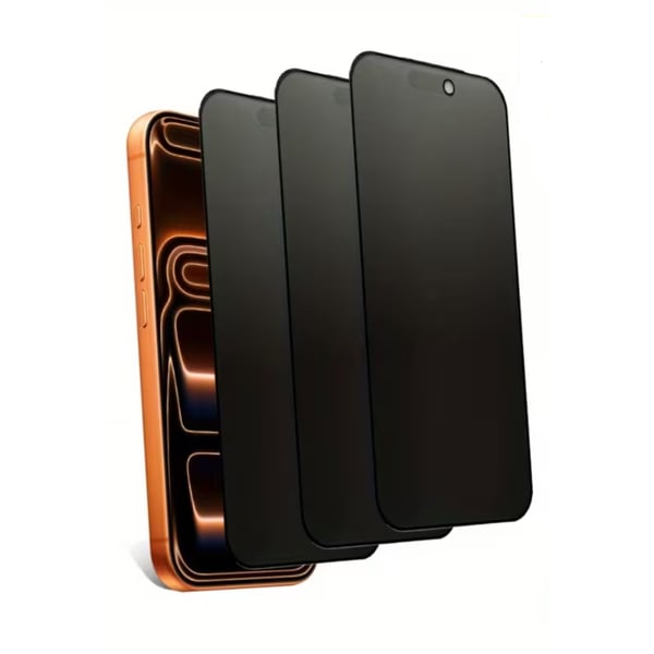 3 kpl iPhone 17 PRO Yksityisyys Näytönsuoja Karkaistu Lasi