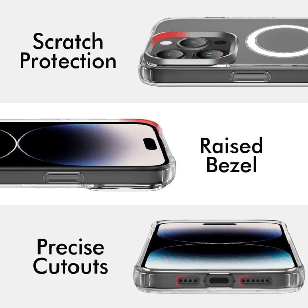 iPhone 13 Skal Magnetiskt Transparent - Stöttåligt skydd