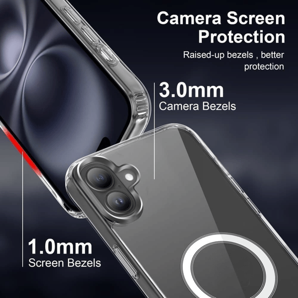 iPhone 16 Cover MagSafe Transparent - Stødsikker beskyttelse hele vejen rundt