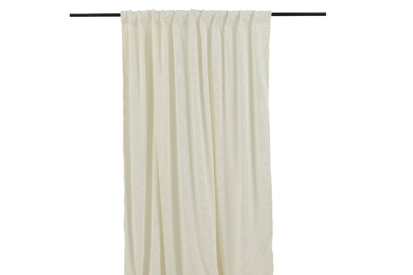 Kristallglans Offwhite 2x140x290 cm Rumsförmörkande Sammetsgardin 2-pack