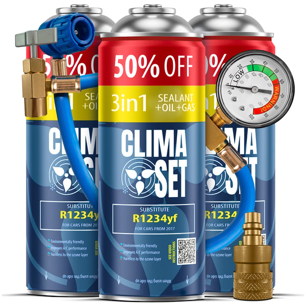 Clima Set 3 Burk 3in1 R1234yf +kabel+adapter XL
