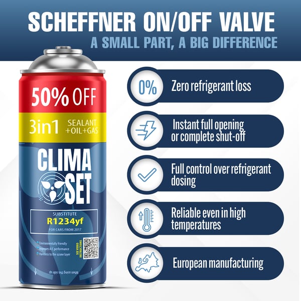 Clima Set 3 Can 3in1 R1234yf +kaapeli+sovitin XL