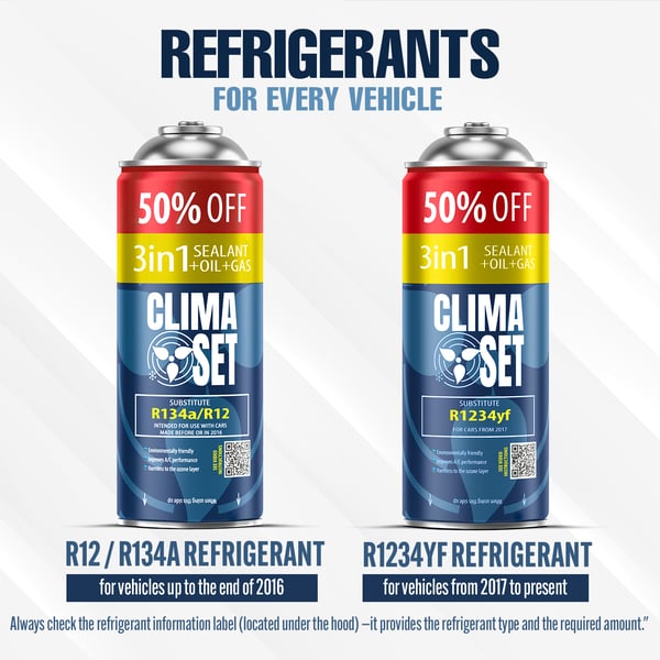 Clima Set 3 Can 3in1 R1234yf +kaapeli+sovitin XL