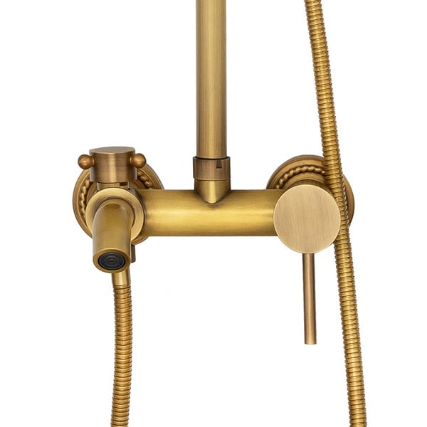 RETRO SENTINI BRUSESATT OVERFLADSMONTERING S-1188V GAMMEL GULD