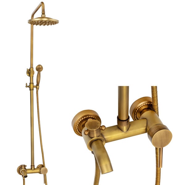RETRO SENTINI BRUSESATT OVERFLADSMONTERING S-1188V GAMMEL GULD