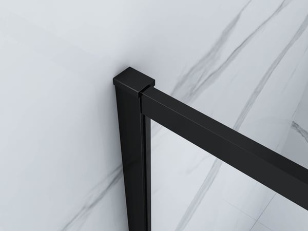 VESTON 1-fløjet badeafskærmning 60x150 fix sort