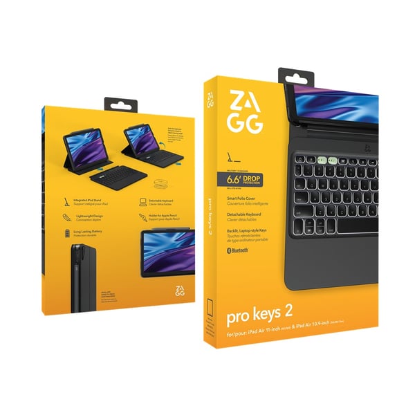 iPad Air 11 (M2/M3) Fodral med Tangentbord Pro Keys 2 Nordic Lay