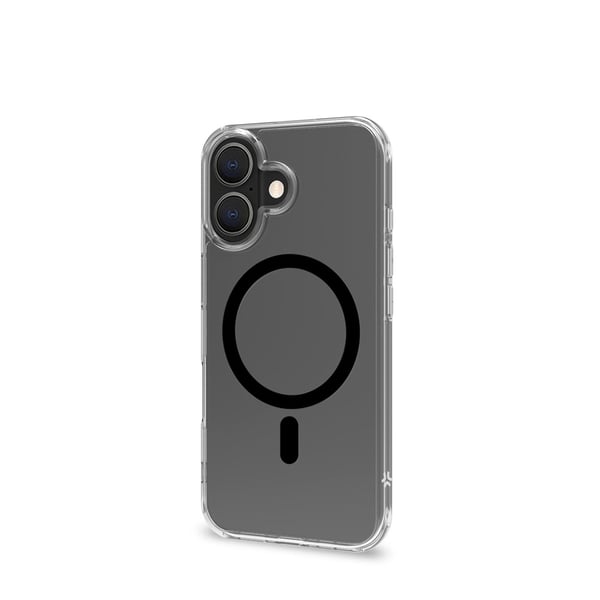 iPhone 16 -kotelo GELSKINMAG Läpinäkyvä Musta