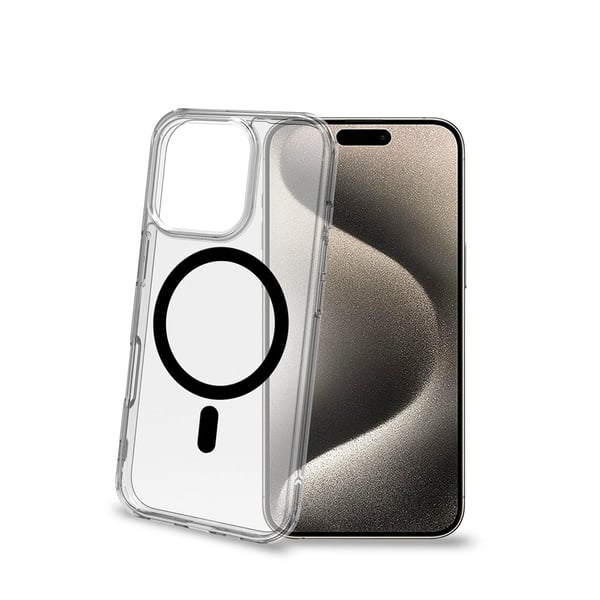 iPhone 16 Pro -kuori GELSKINMAG Läpinäkyvä Musta