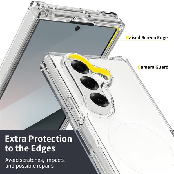 Samsung Galaxy Z Fold 7 Deksel Feather Series MagSafe Transparent