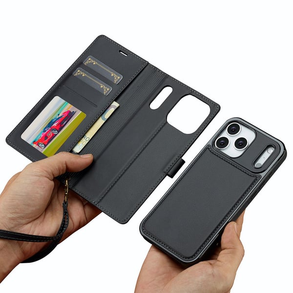 iPhone 17 Pro Max -kuori irrotettavalla MagSafe-kotelolla, Raven Black