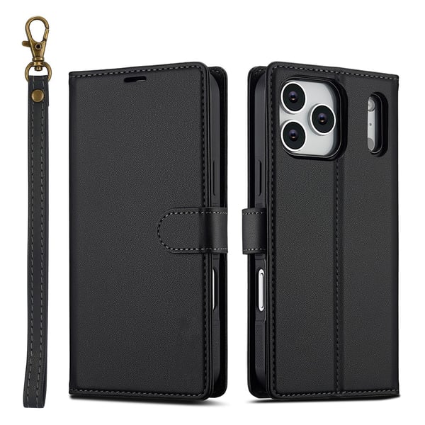 iPhone 17 Pro Max -kuori irrotettavalla MagSafe-kotelolla, Raven Black
