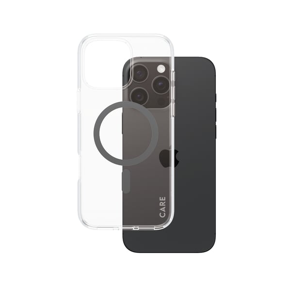 iPhone 16 Pro Max -kotelo Urban Combat MagSafe Musta Läpinäkyvä