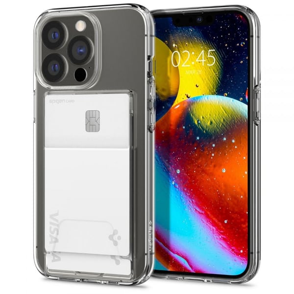 iPhone 14 Pro Max Skal Crystal Slot Dual Crystal Clear