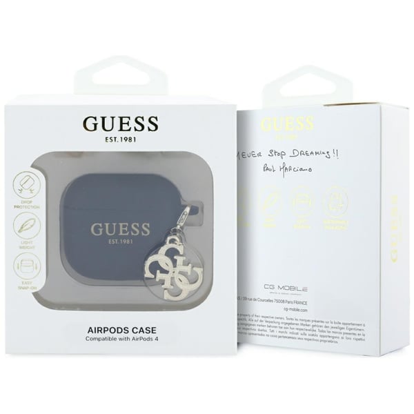 AirPods 4 etui klassisk logo 4G charm sort