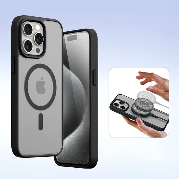 iPhone 15 Pro Cover 2-i-1 Lawa Series MagSafe Sort