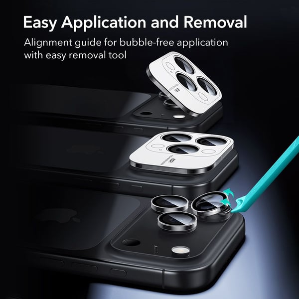 iPhone 14/15/16/17 Pro & Pro Max Kamerabeskytter Armorite Trans