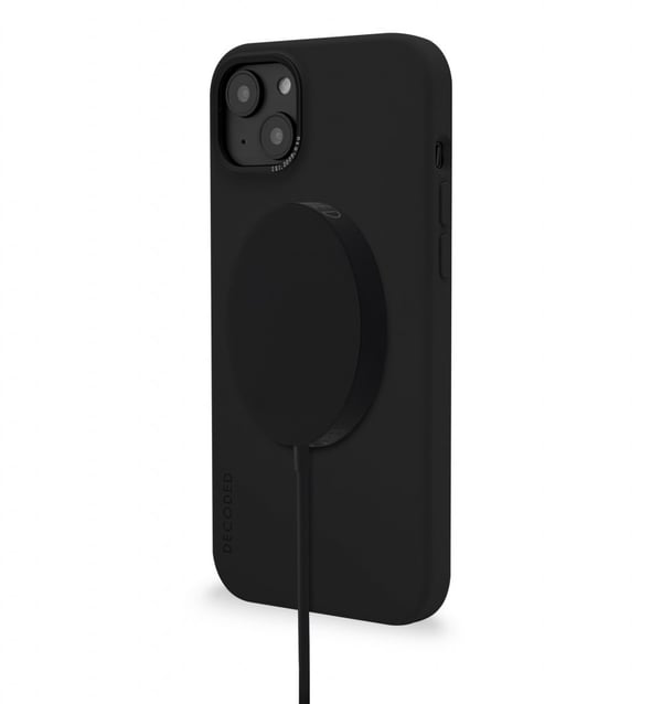 iPhone 14 Plus -kuori silikoninen takakuori, hiilenharmaa