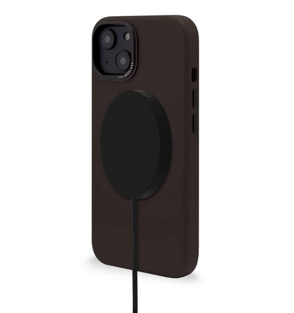 iPhone 14 Plus Skal Leather Backcover Brun