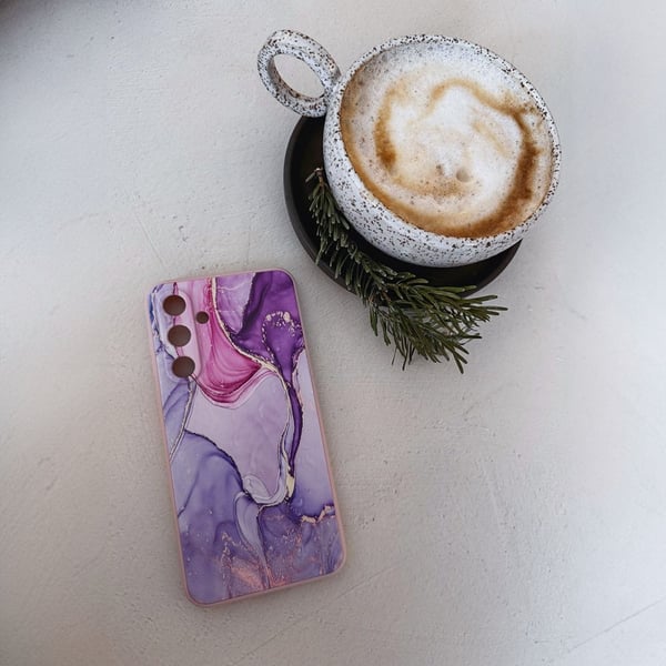 Samsung Galaxy S25 FE Cover Icon Pink Marble